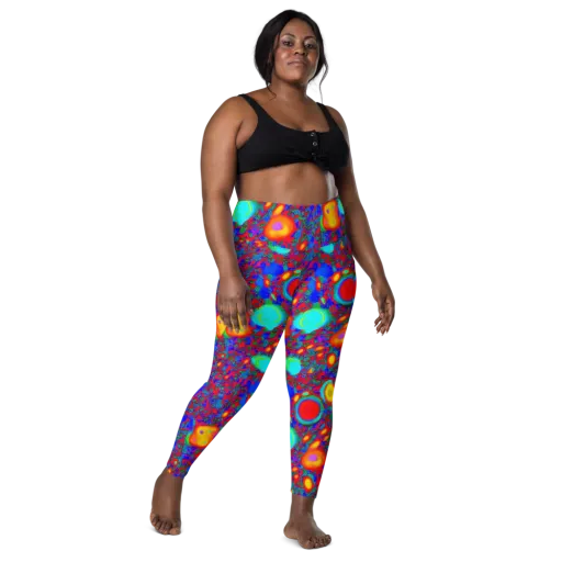 Electric Organism on a Leggings with Pockets