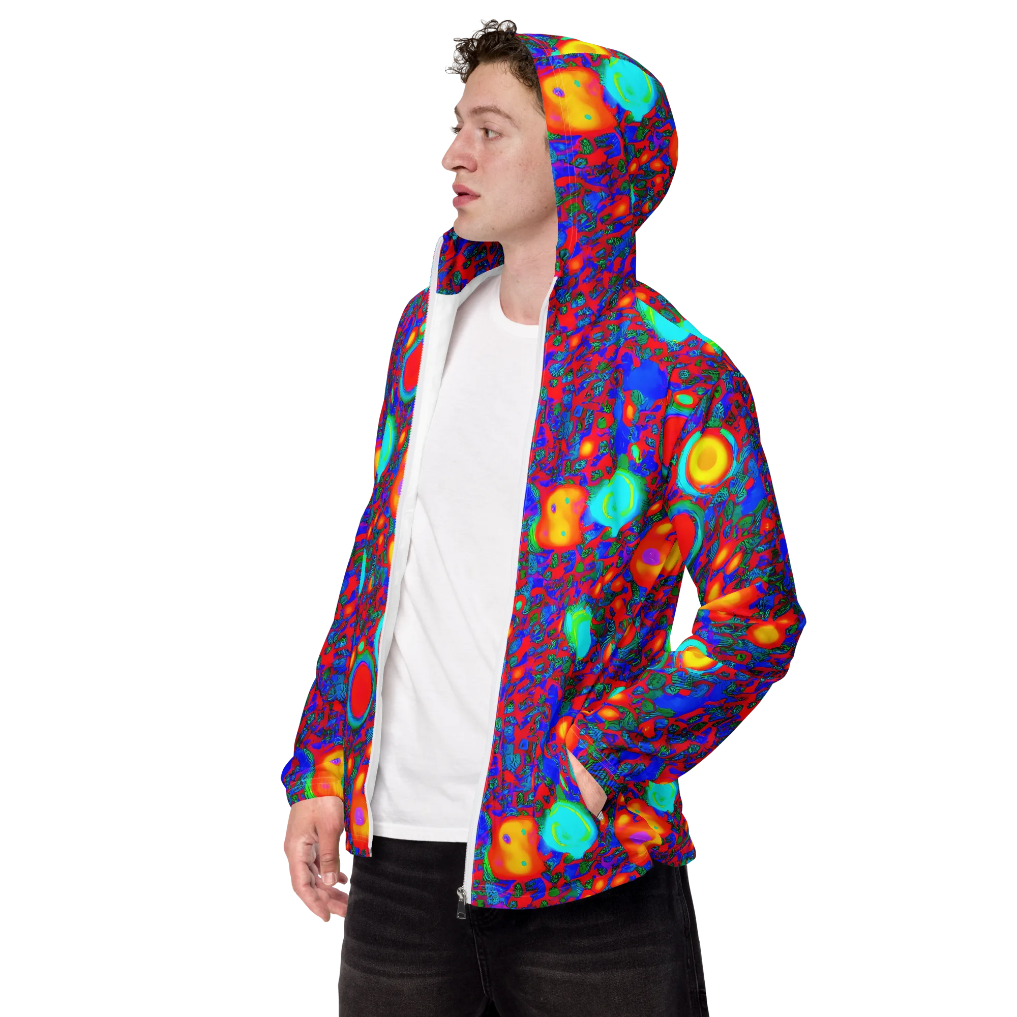 Electric Organism on Men's Windbreaker — Left Front