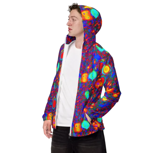 Electric Organism on a Men's Windbreaker