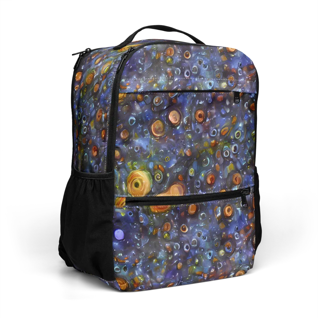 Blue Nebula on Utility Backpack — Right Front