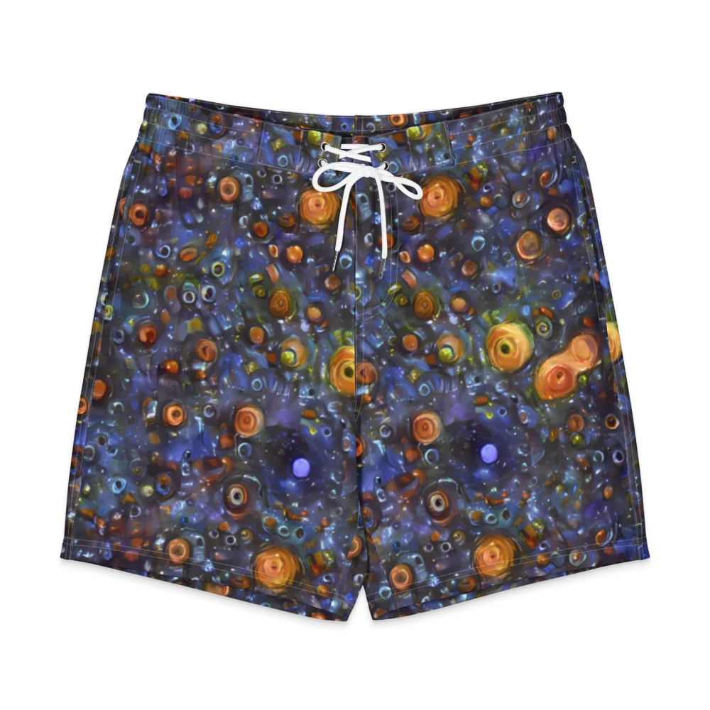 Blue Nebula on Men's Board Shorts — Front
