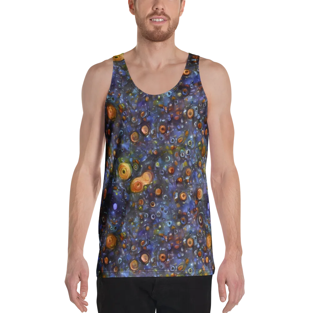 Blue Nebula on Men's Tank Top — Front