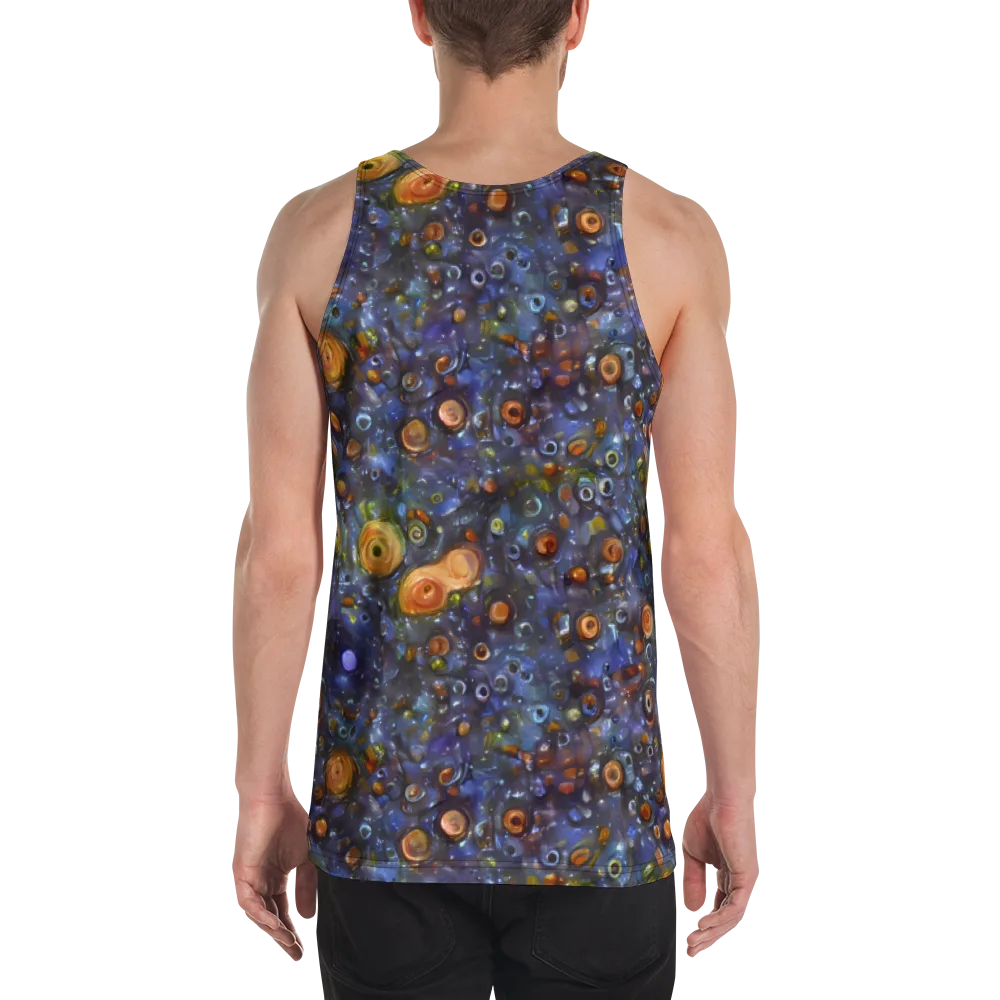 Blue Nebula on Men's Tank Top — Back