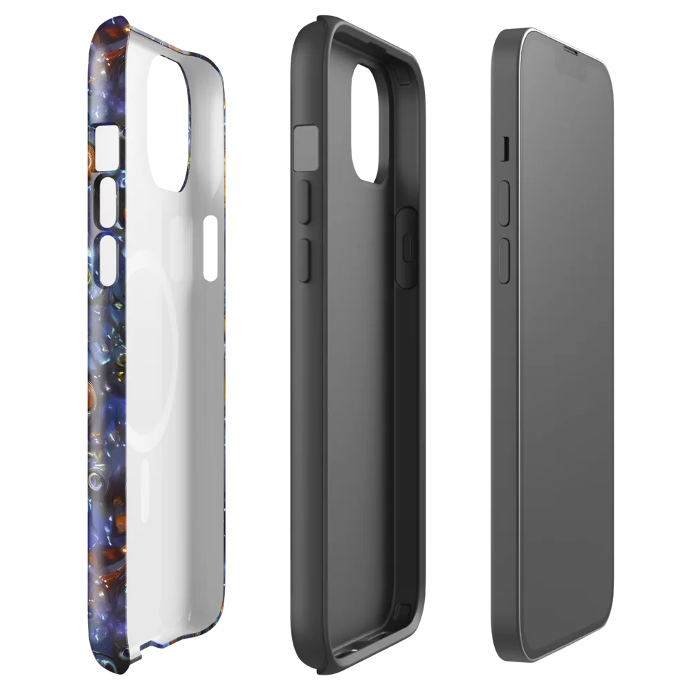 Blue Nebula on MagSafe Tough Case for iPhone® — Front