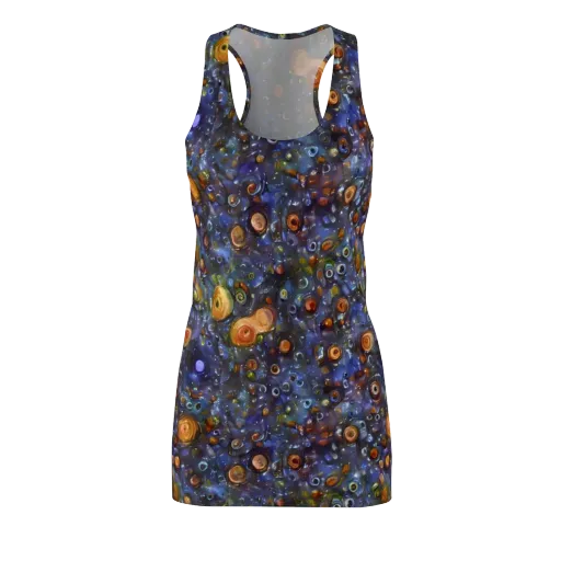Blue Nebula on a Racerback Dress