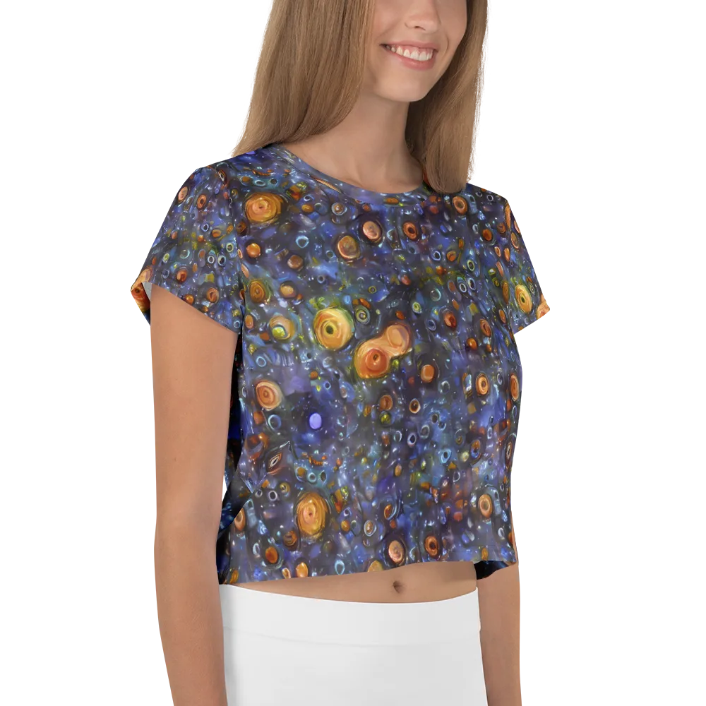 Blue Nebula on Crop Tee — Right