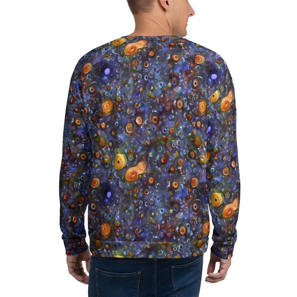 Blue Nebula on Sweatshirt — Back