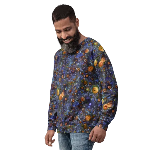 Blue Nebula on a Sweatshirt