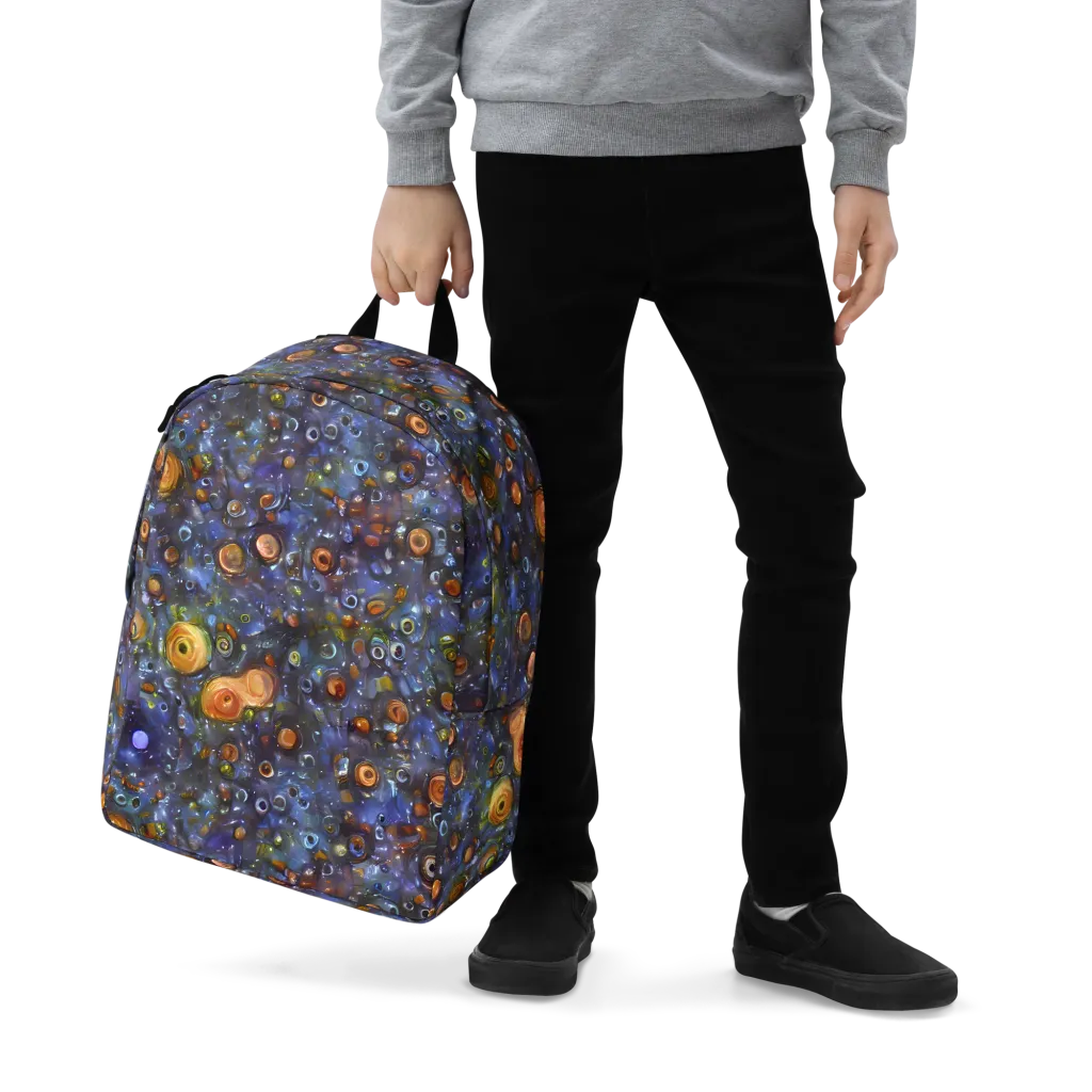 Blue Nebula on Minimalist Backpack — Zoomed-in