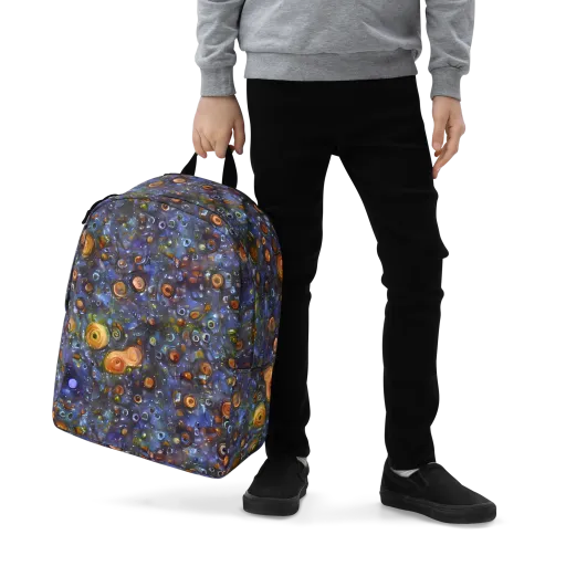 Blue Nebula on a Minimalist Backpack