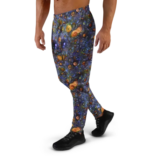 Blue Nebula on a Men's Joggers