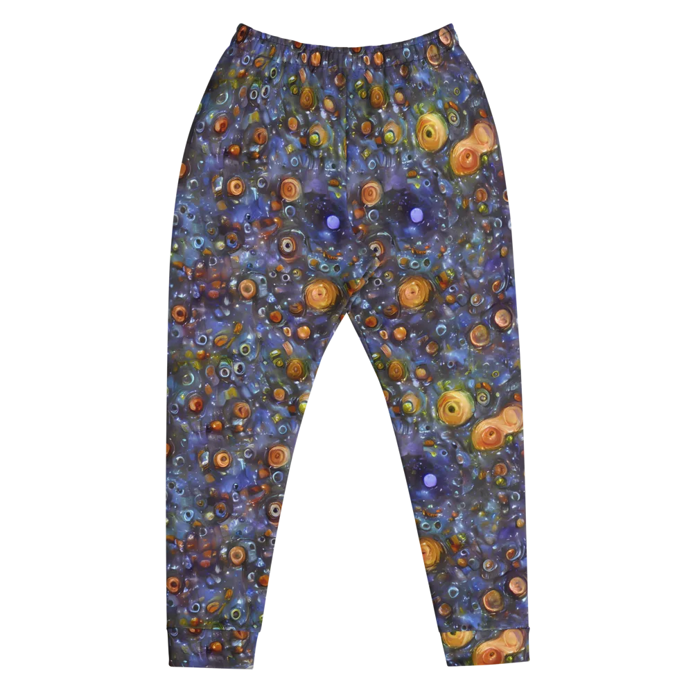 Blue Nebula on Men's Joggers — Front