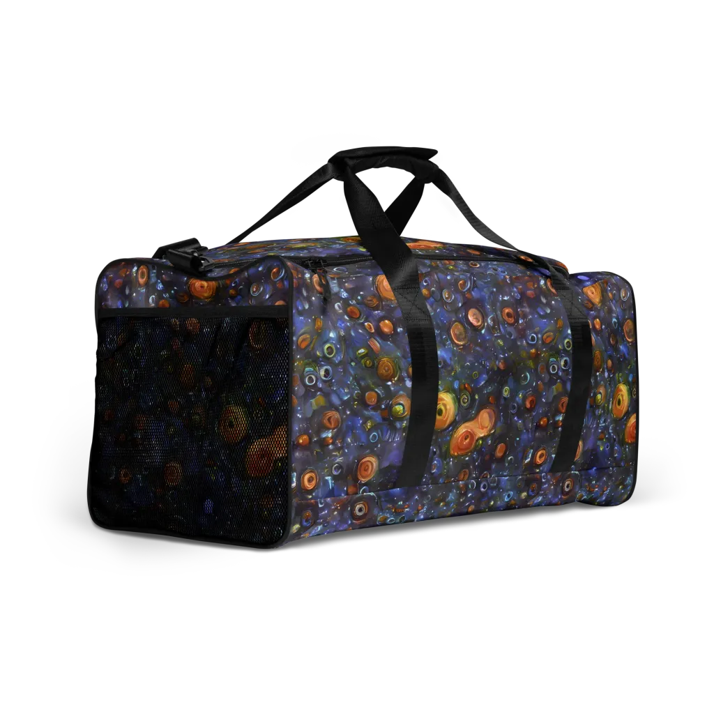 Blue Nebula on Duffle Bag — Right Front