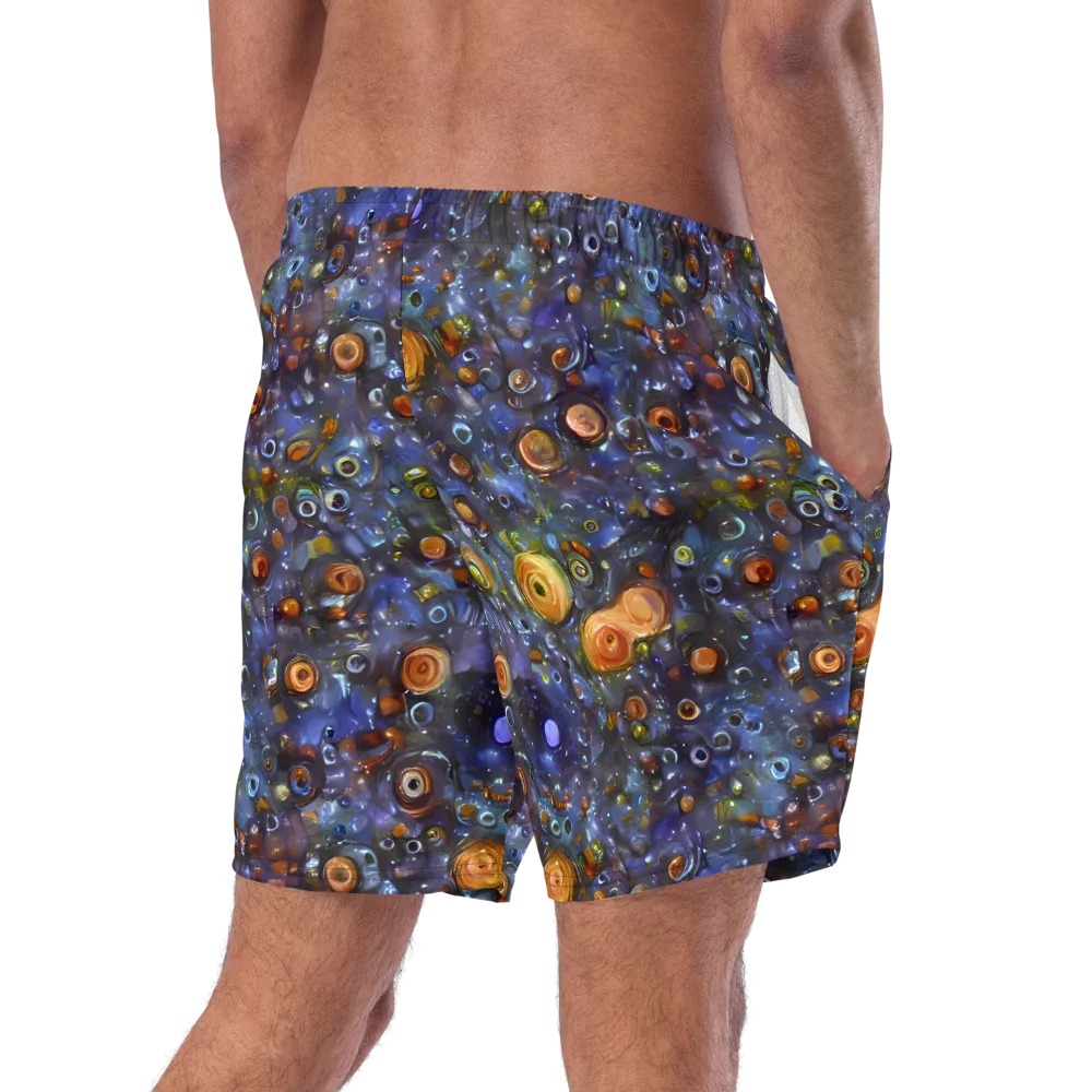 Blue Nebula on Swim Trunks — Right Back