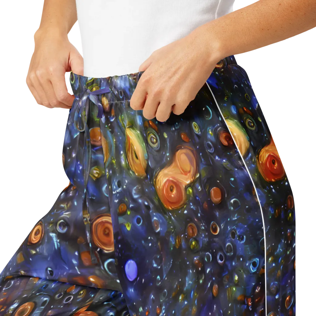 Blue Nebula on Women's Pajama Pants — Product details