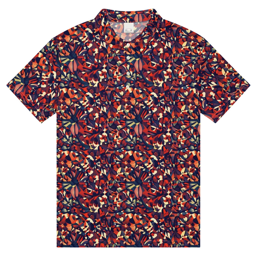 Ember Garden on Men's Slim Fit Polo Shirt — Front