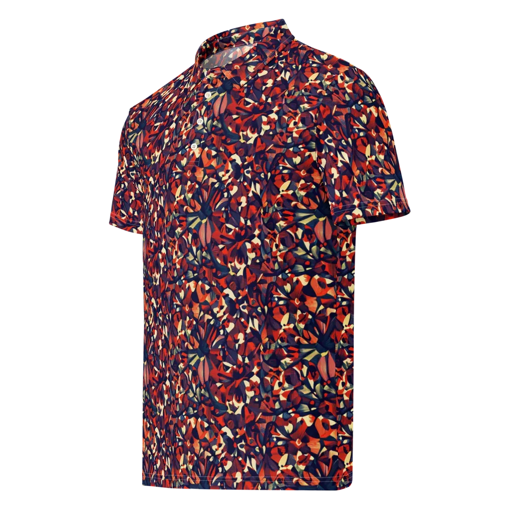 Ember Garden on Men's Slim Fit Polo Shirt — Left Front