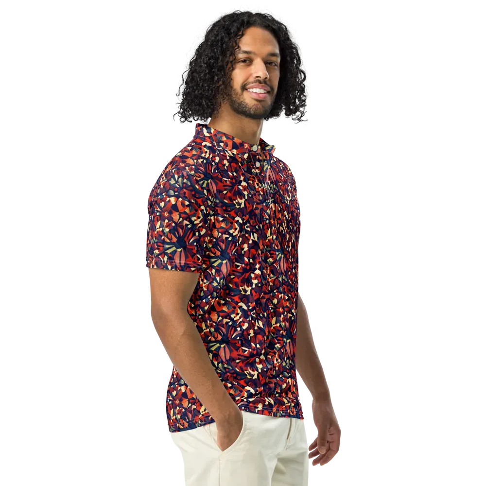 Ember Garden on Men's Slim Fit Polo Shirt — Right Front
