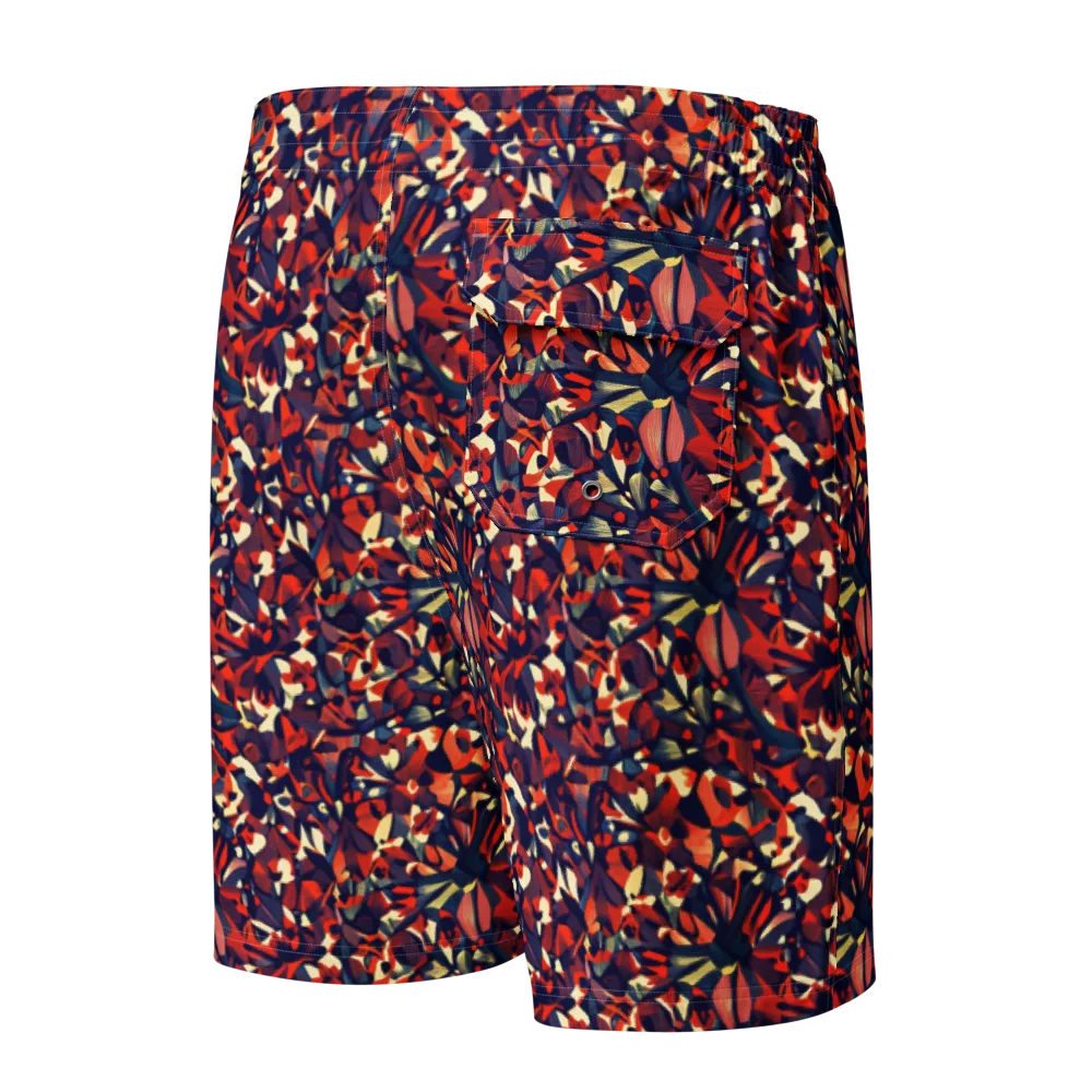 Ember Garden on Men's Board Shorts — Back