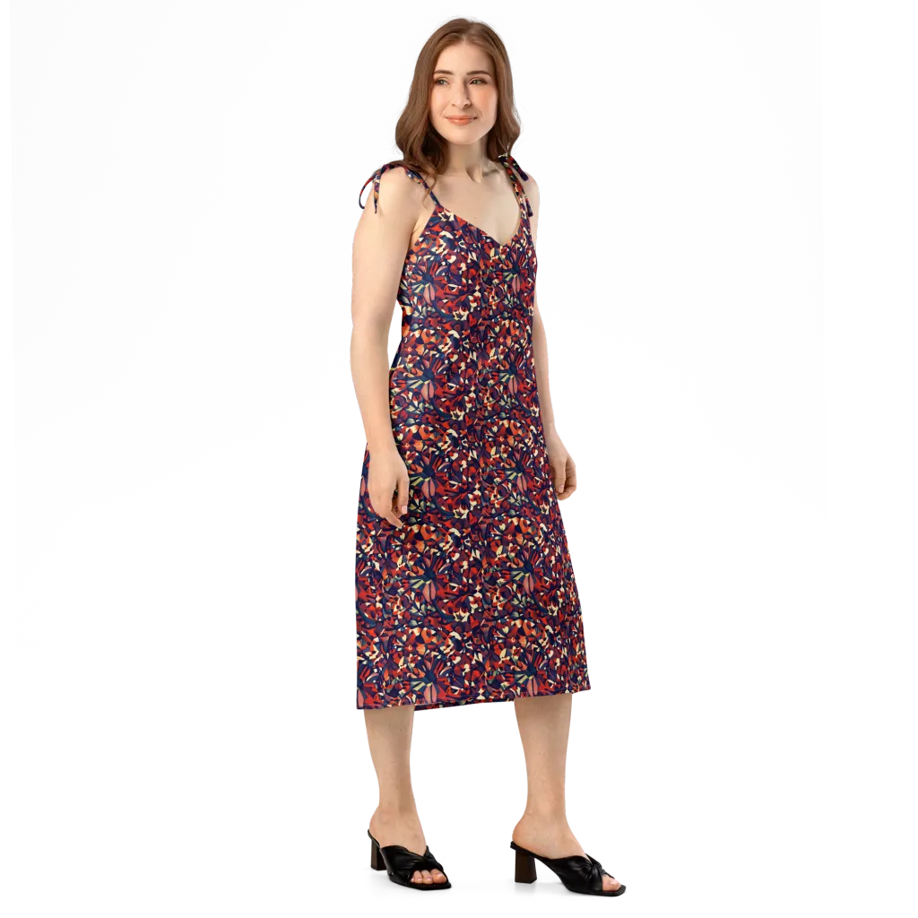 Ember Garden on Slip Dress — Right Front