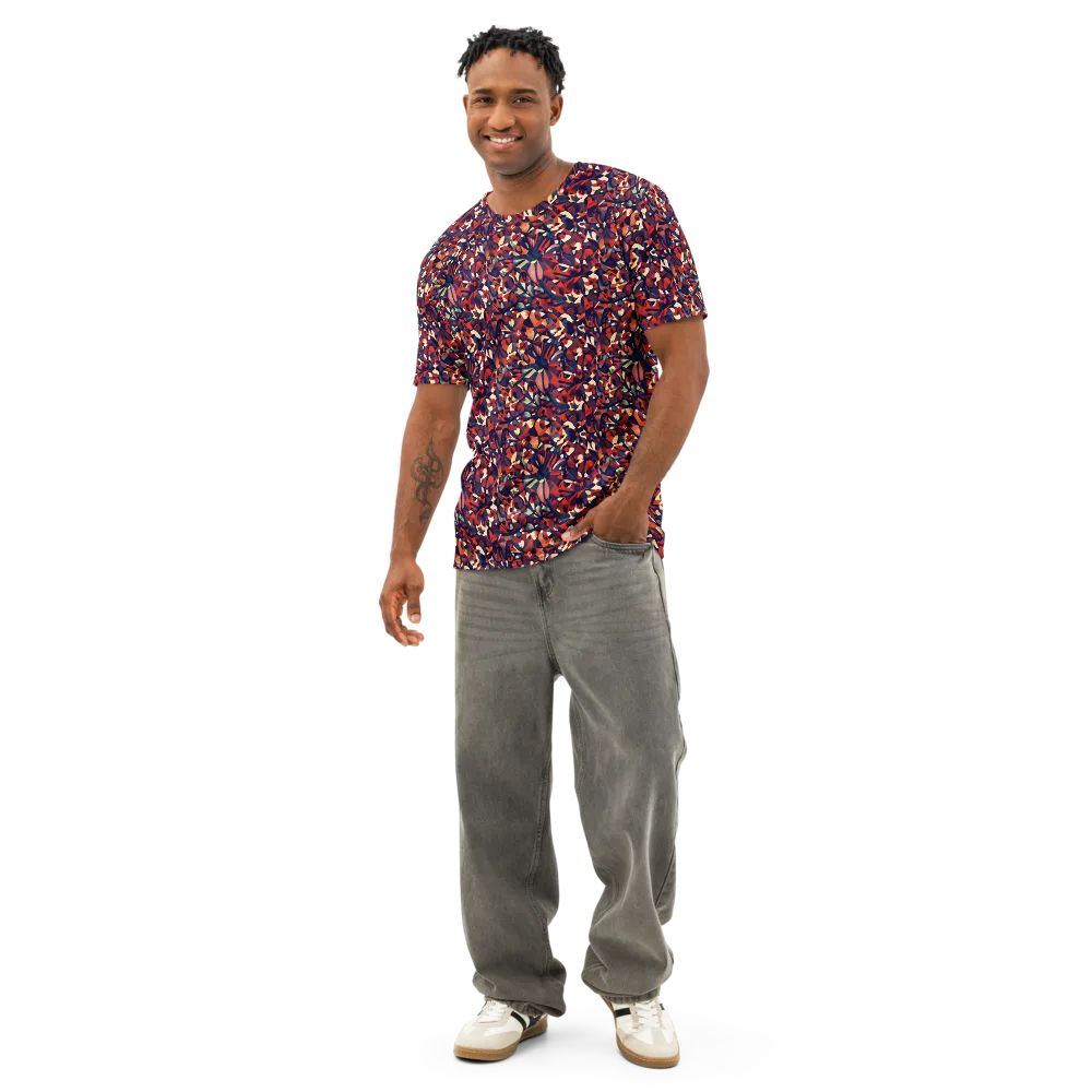 Ember Garden on Men's Cotton Crew Neck T-Shirt — Front