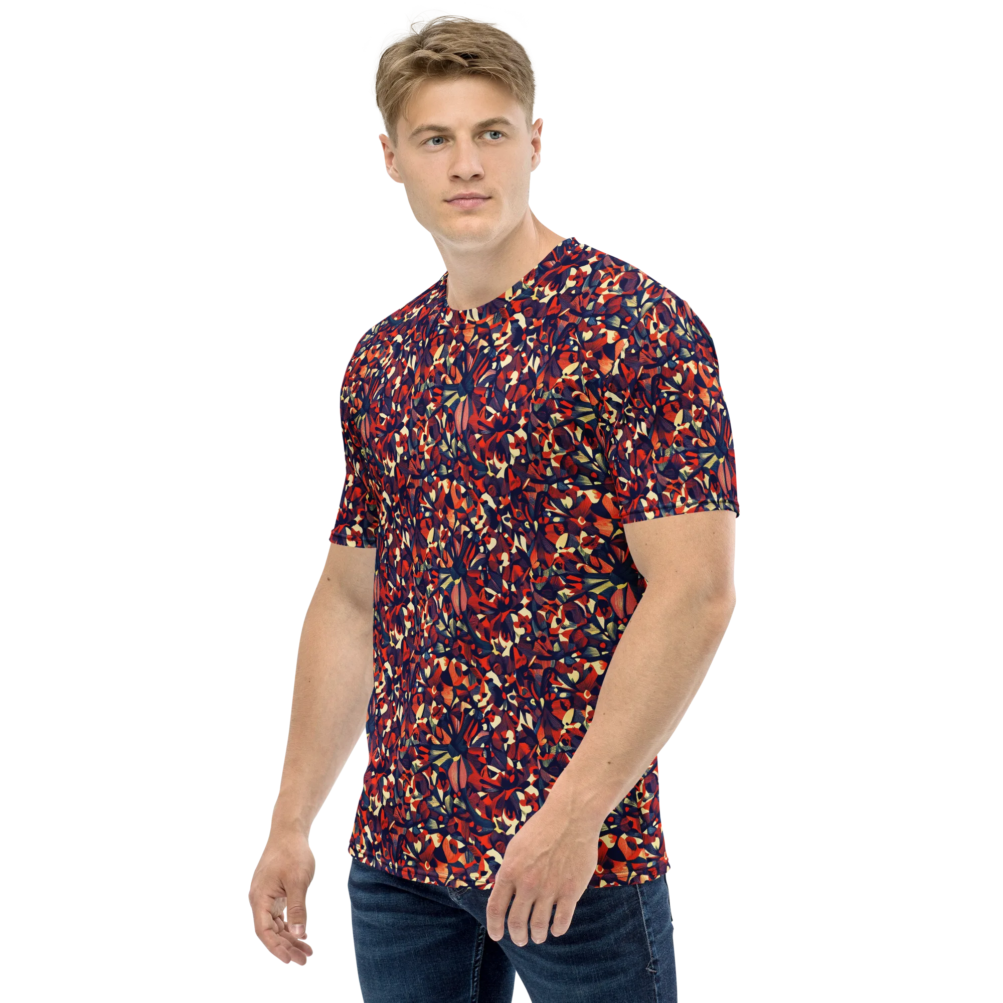 Ember Garden on Men's Crew Neck T-Shirt — Left