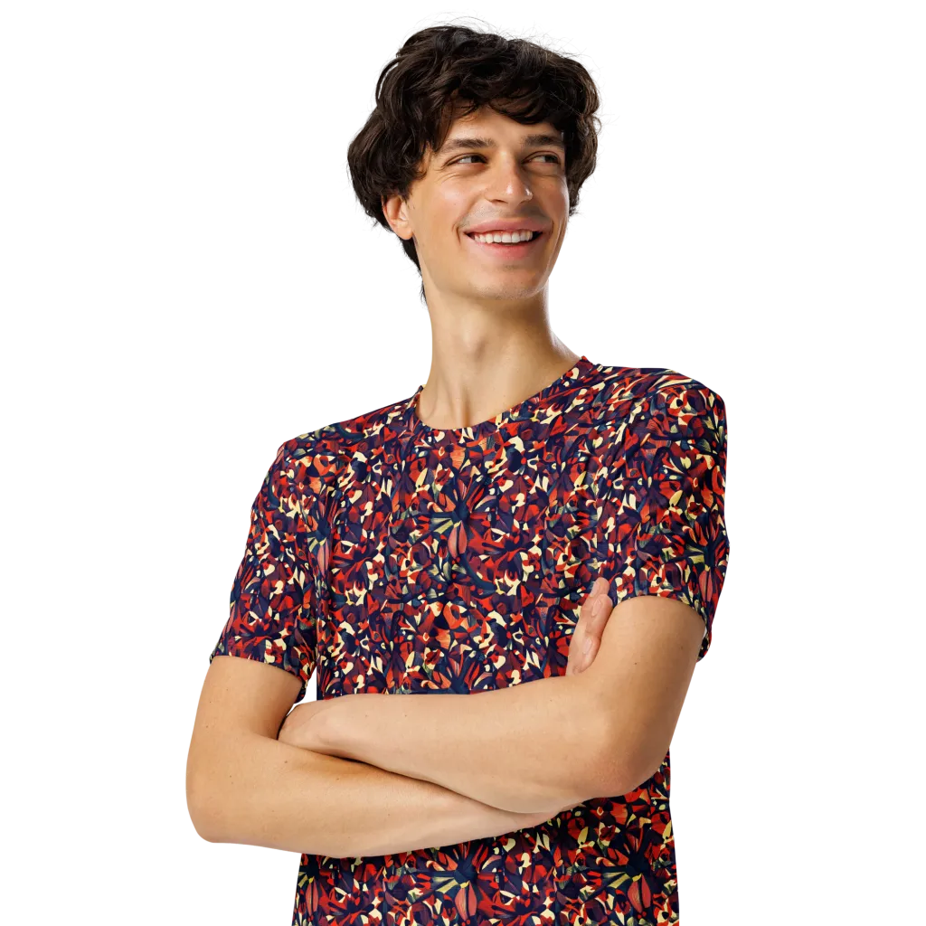 Ember Garden on Men's Crew Neck T-Shirt — Left Front