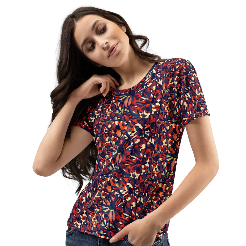 Ember Garden on Women's Crew Neck T-Shirt — Left Front