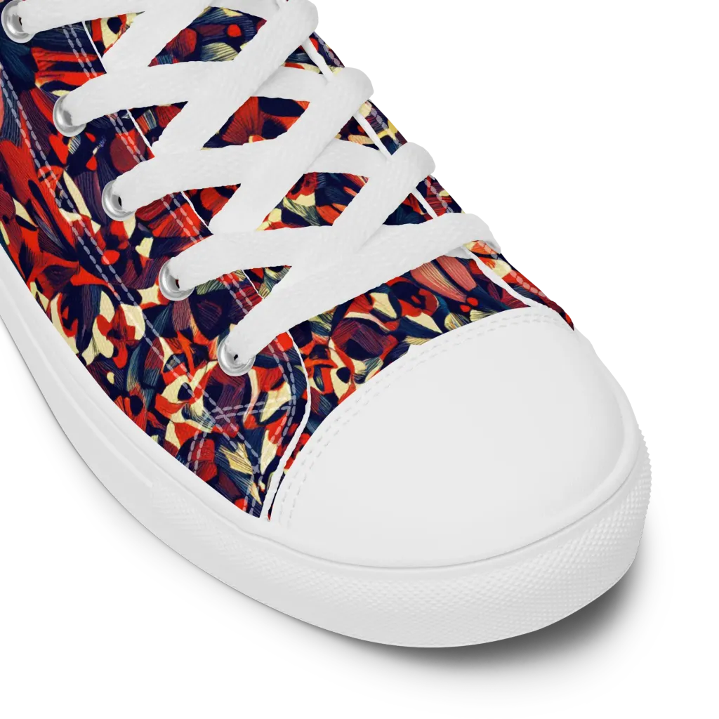 Ember Garden on Women's High Top Canvas Shoes — Product details