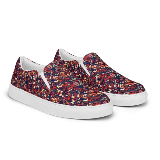 Ember Garden on a Men's Slip-On Canvas Shoes