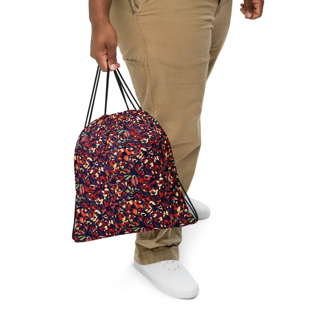 Ember Garden on Drawstring Bag — Front