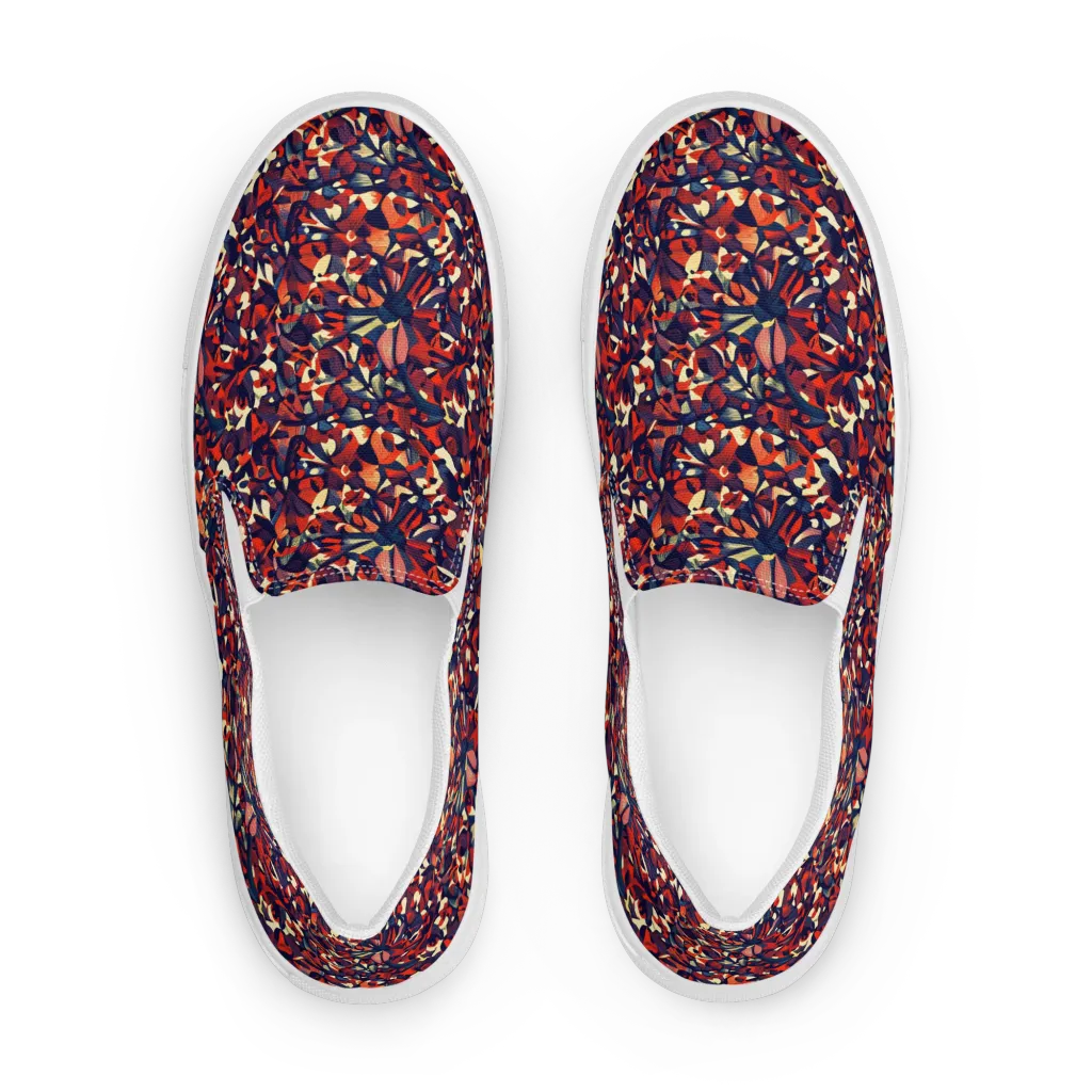 Ember Garden on Women's Slip-On Canvas Shoes — Front