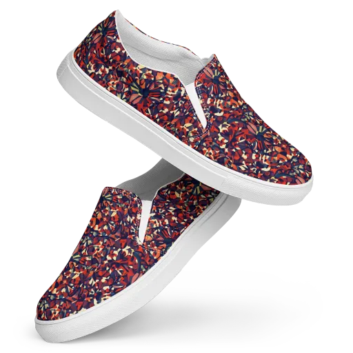 Ember Garden on a Women's Slip-On Canvas Shoes