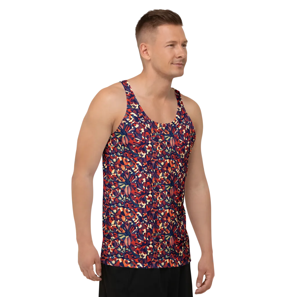 Ember Garden on Men's Tank Top — Right Front