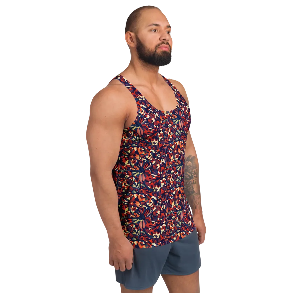 Ember Garden on Men's Tank Top — Right Front