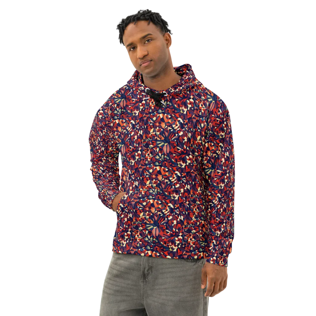 Ember Garden on Cotton Hoodie — Left Front