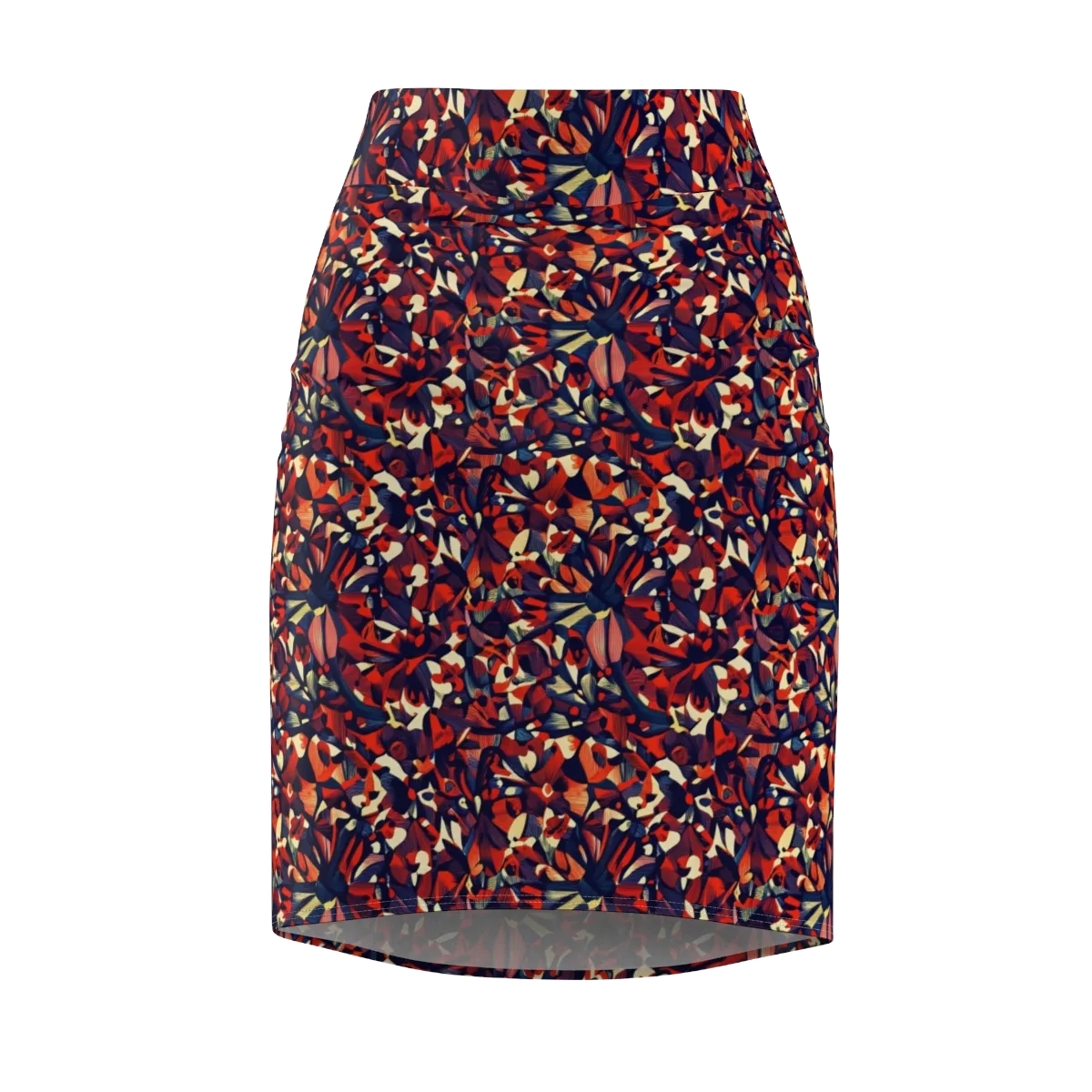 Ember Garden on Pencil Skirt — Front