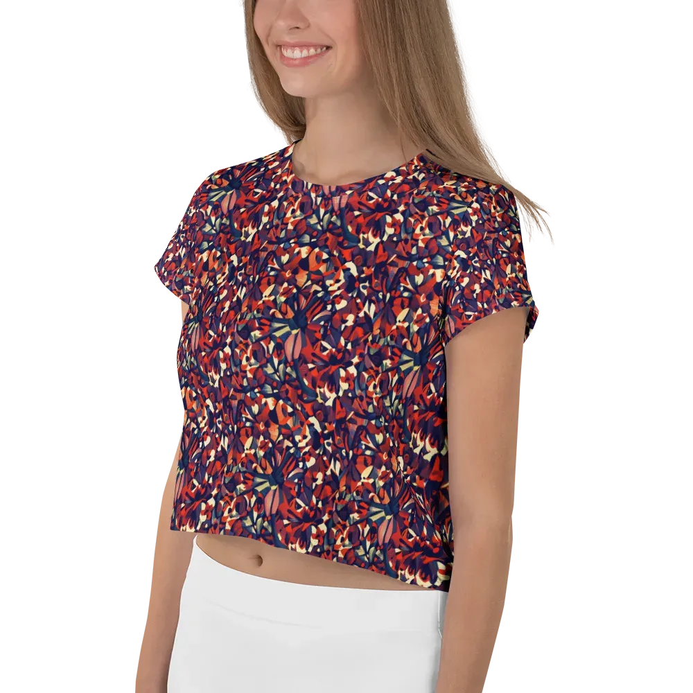 Ember Garden on Crop Tee — Left
