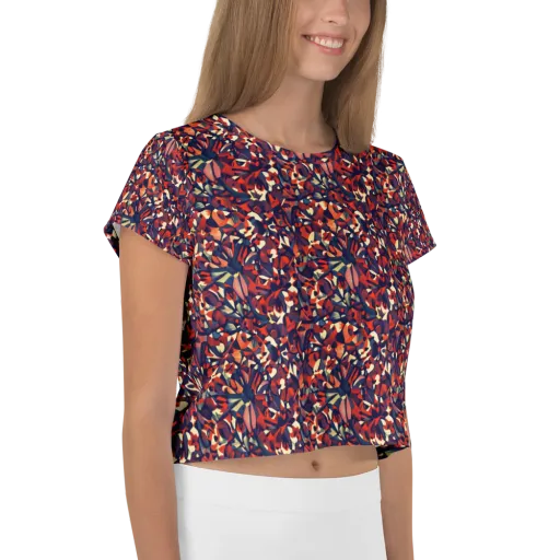 Ember Garden on a Crop Tee