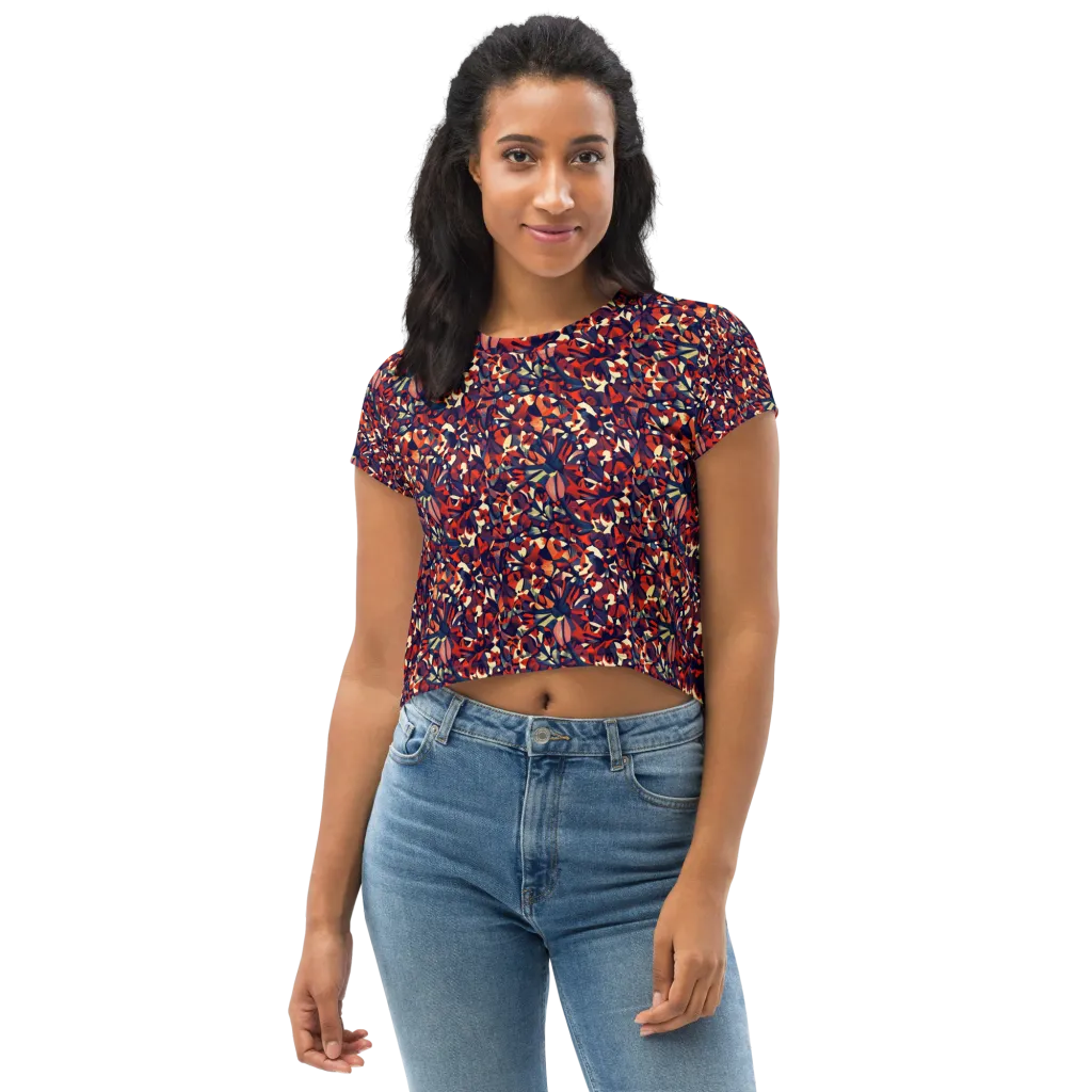 Ember Garden on Crop Tee — Front