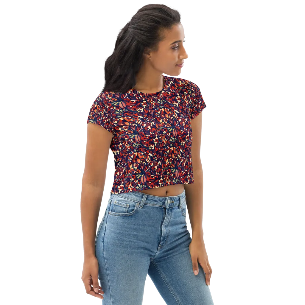 Ember Garden on Crop Tee — Right Front