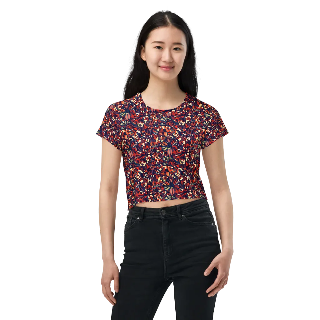 Ember Garden on Crop Tee — Front