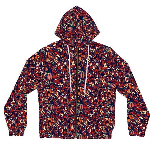 Ember Garden on a Women's Full-Zip Hoodie