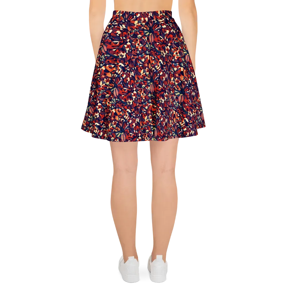 Ember Garden on Skater Skirt — Back