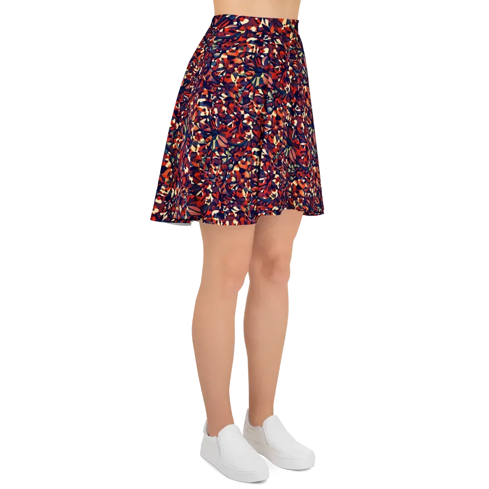 Ember Garden on Skater Skirt — Right