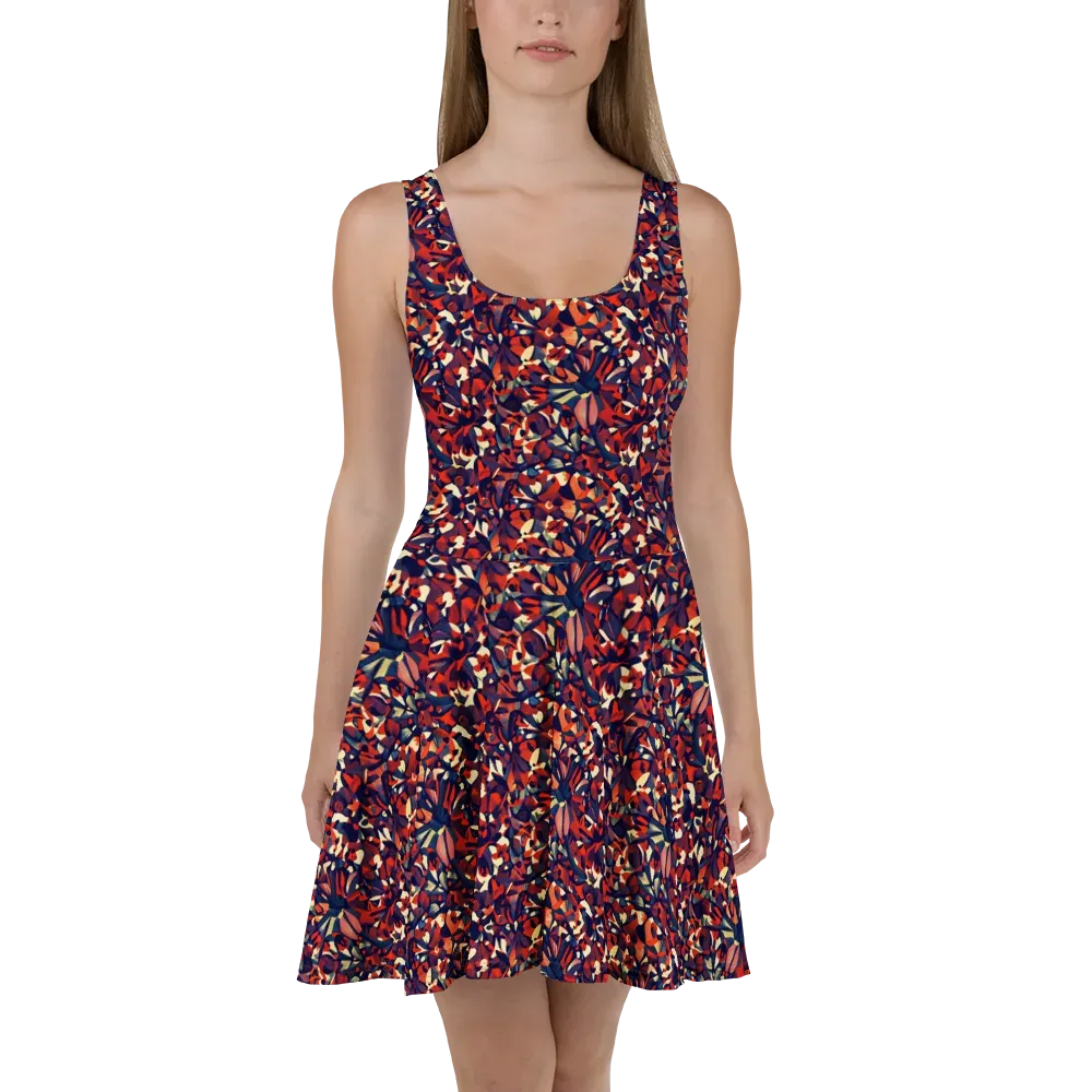 Ember Garden on Skater Dress — Front