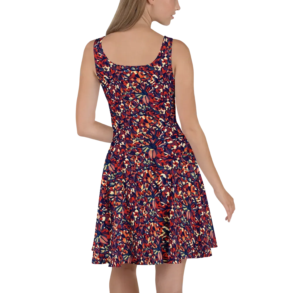Ember Garden on Skater Dress — Back