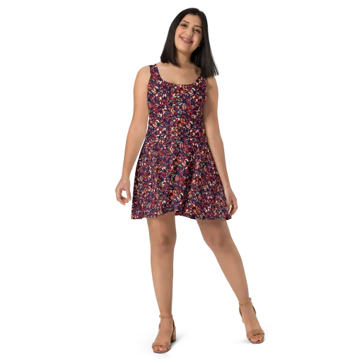 Ember Garden on a Skater Dress
