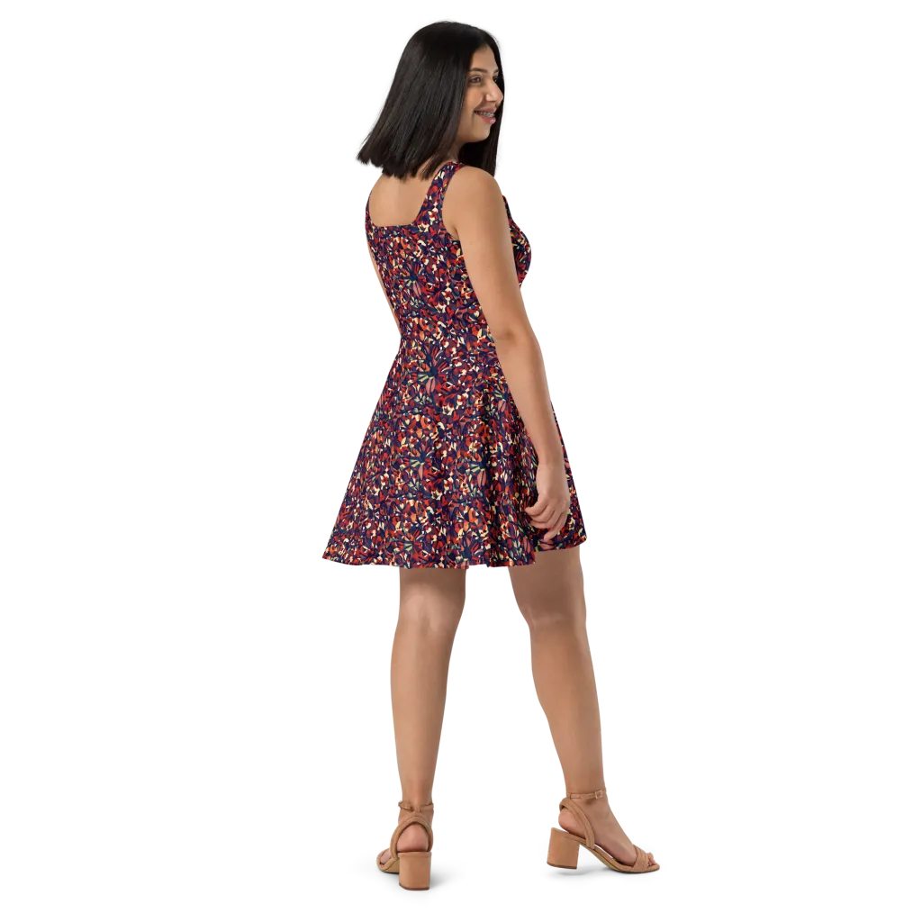 Ember Garden on Skater Dress — Right