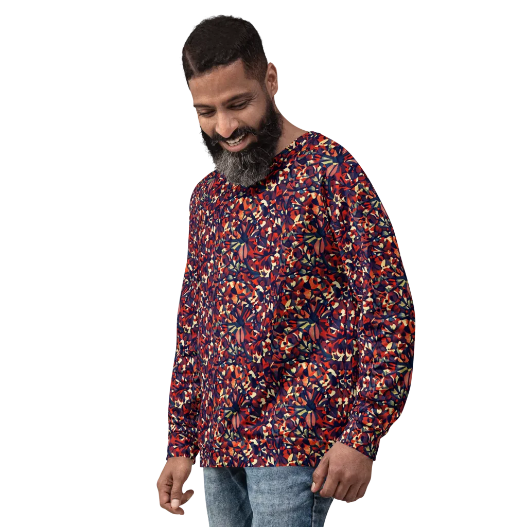 Ember Garden on Sweatshirt — Left Front